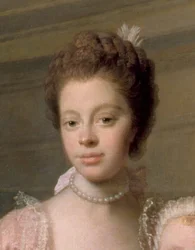 Queen Charlotte 1744-1818, with her Two Eldest Sons